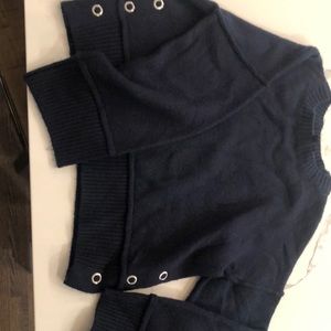 Navy 3/4 sleeve Top shop sweater
